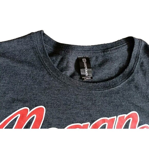 The Walking Dead Negan Graphic T-Shirt Men's Large Lightweight Gray Short Sleeve - Picture 3 of 7